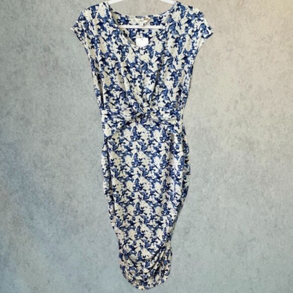 Ripe Heidi Cross Your Heart Maternity Dress Womens Size Large Bodycon Midi Dress - Picture 4 of 13